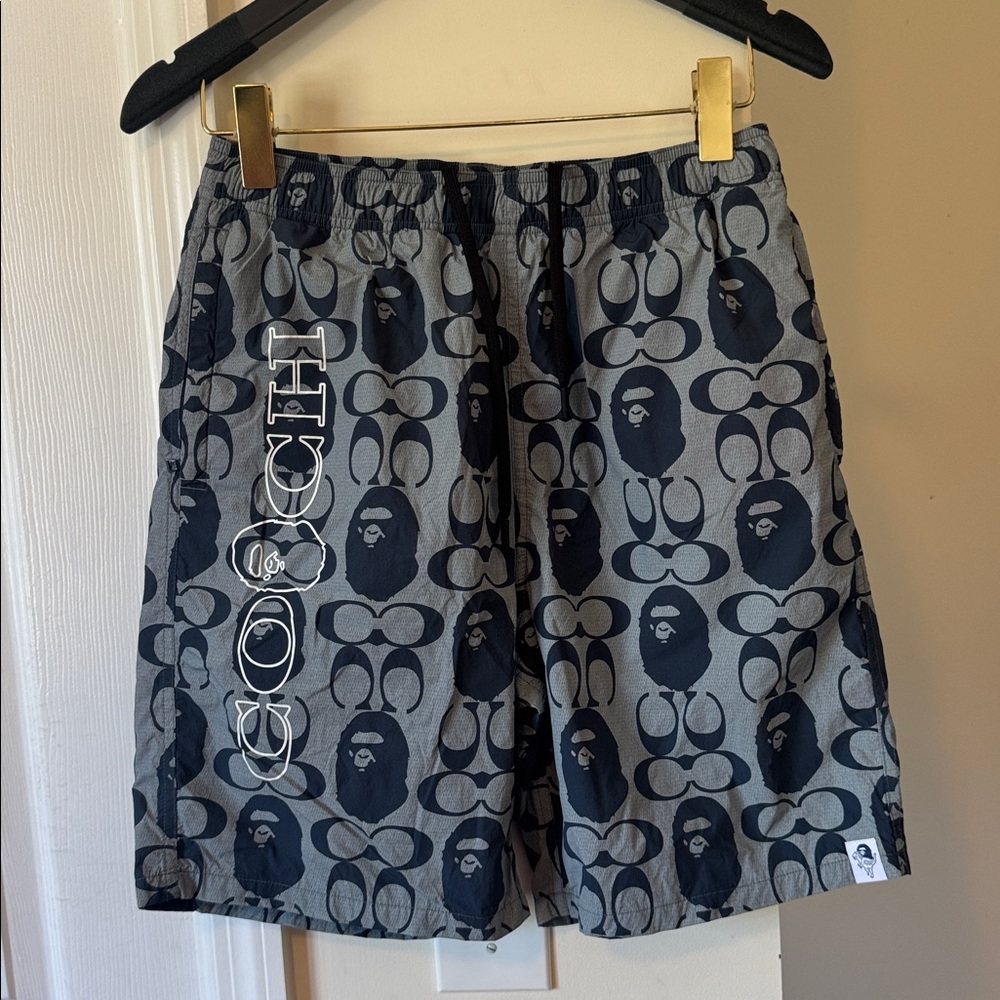 BAPE x Coach shorts